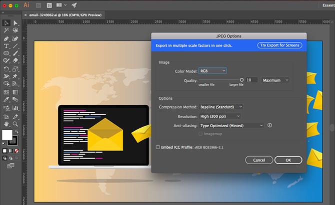 How to save Adobe Illustrator files in formats other than AI