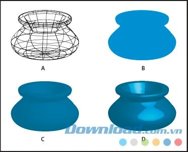 Anweisungen zum Erstellen von 3D-Objekten mit Adobe Illustrator