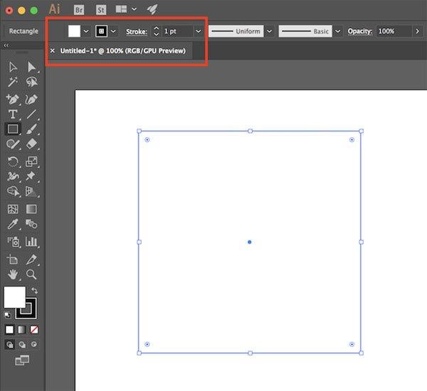 Petunjuk untuk membuat tabel di Adobe Illustrator