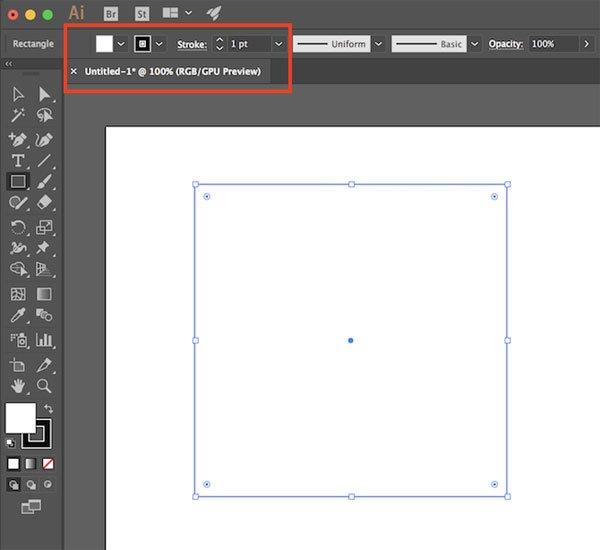 Arahan untuk membuat jadual dalam Adobe Illustrator