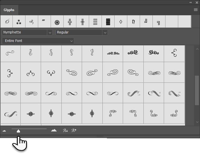 Comment utiliser magnifiquement Glyphe dans Adobe Photoshop CC