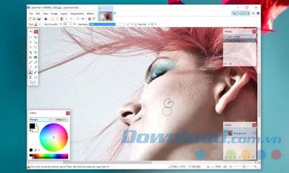 Paint.NET - perangkat lunak pengedit foto gratis, efektif di komputer