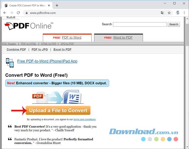 Konwertuj pliki PDF na Word: 7 Internetowe narzędzia przesyłania nie wymagają instalacji