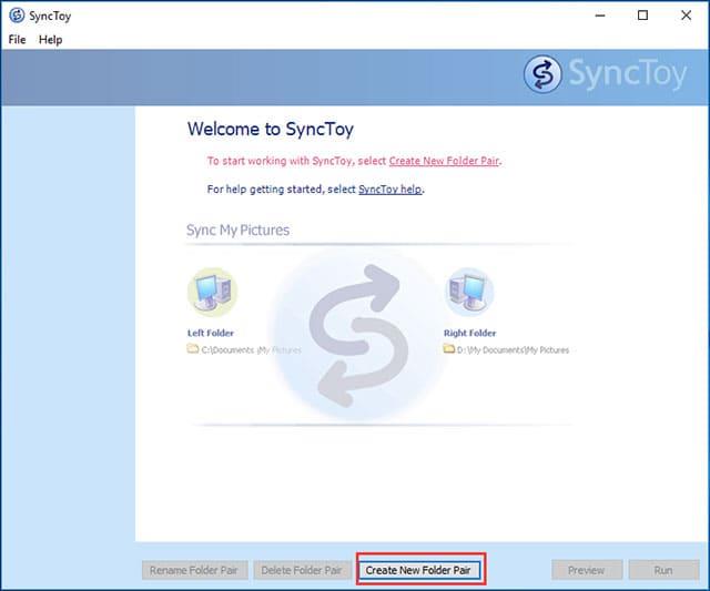 Cara menyegerakkan data pada Windows 10 menggunakan SyncToy