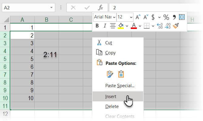 Instructions for using Name Box in Excel