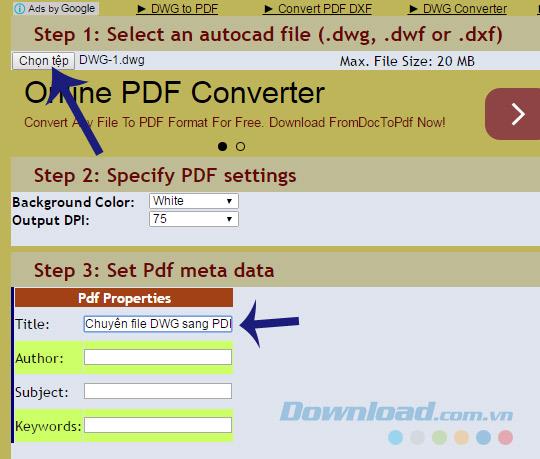 如何在不使用軟件的情況下將DWG轉換為PDF格式