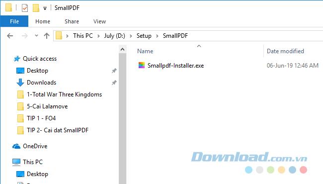 Install and use Smallpdf on the computer