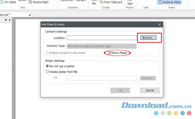 Instructions for inserting audio into PDF files with Foxit Reader