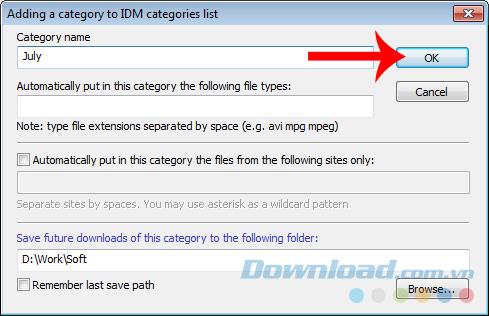 Change the location to save downloaded data of Internet Download Manager