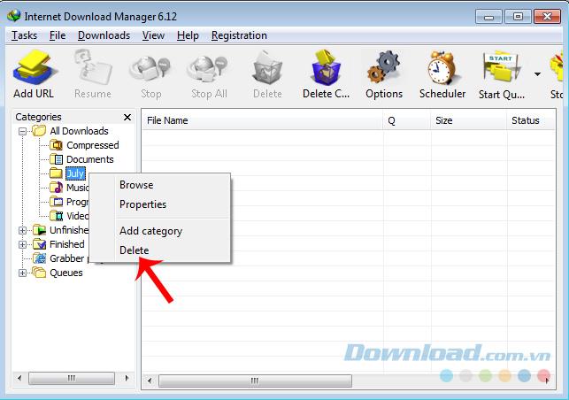 Modifier lemplacement pour enregistrer les données téléchargées dInternet Download Manager