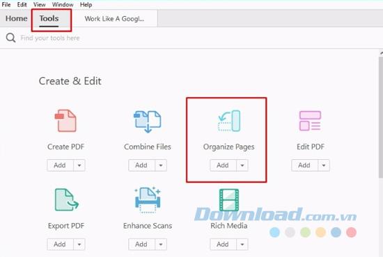 Instructions for using Adobe Acrobat Pro DC to create and manage PDF files