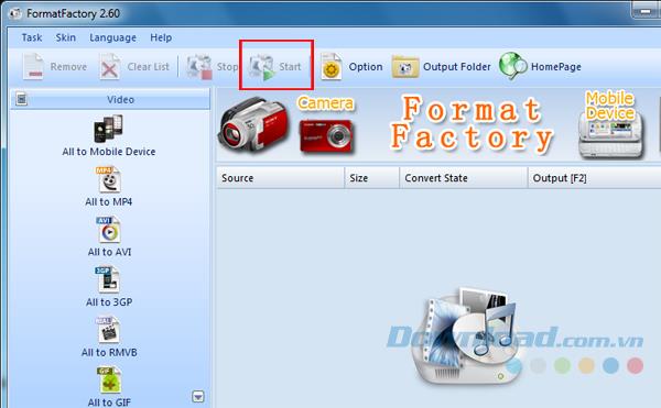 Convert video, convert video to MP3 for free with Format Factory