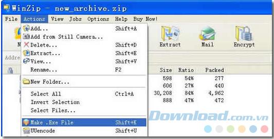 Comment créer des fichiers auto-extractibles avec WinZip