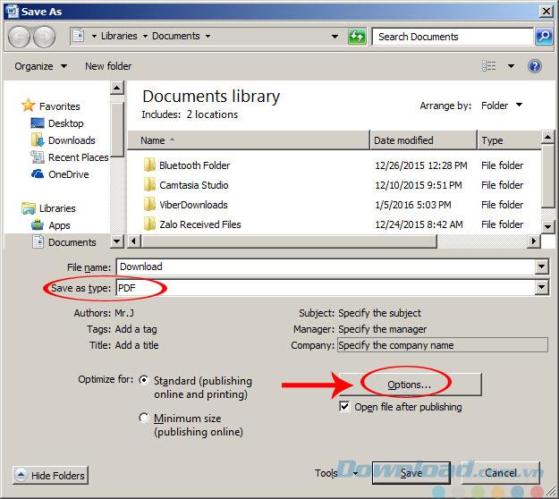 Définir un mot de passe pour un fichier PDF à laide de Microsoft Office
