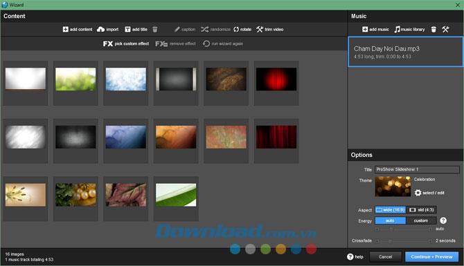 Install and create videos from photos with ProShow Producer 9