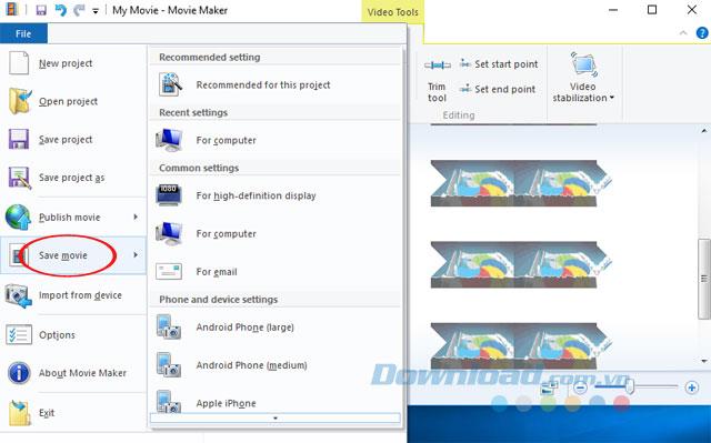How to cut a video directly in Windows Movie Maker