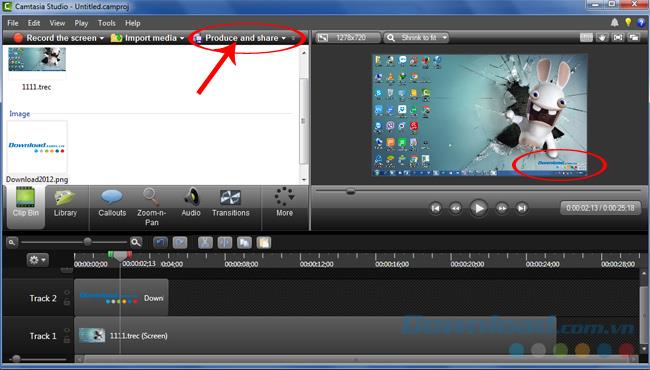 How to insert a logo into a video in Camtasia 8