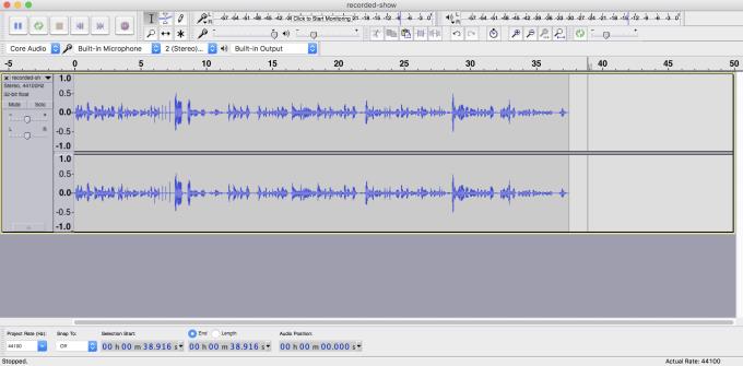 Instructions for editing audio with Audacity for beginners