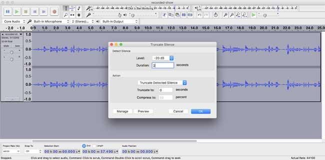 Instructions for editing audio with Audacity for beginners