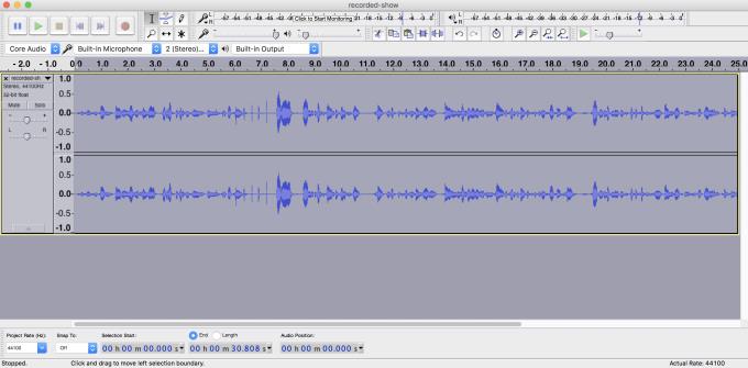 Instructions for editing audio with Audacity for beginners