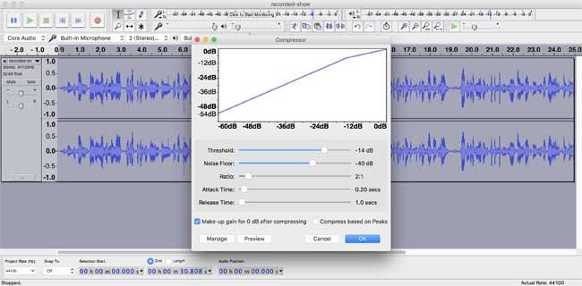 Instructions for editing audio with Audacity for beginners