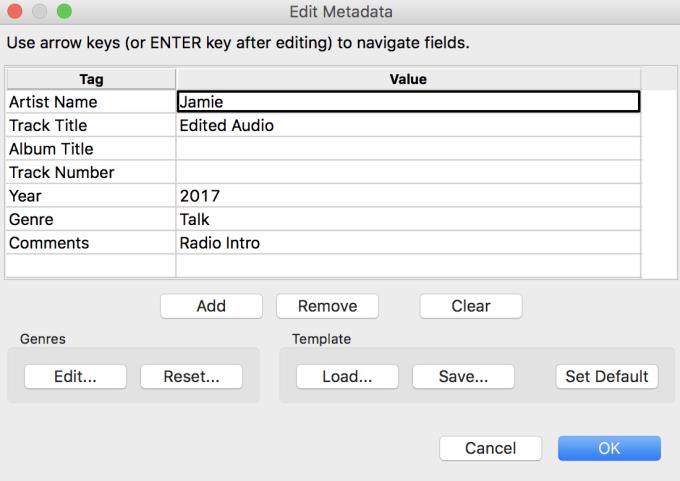 Instructions for editing audio with Audacity for beginners