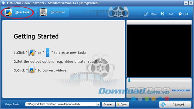 Panduan untuk menukar Video dengan Total Video Converter