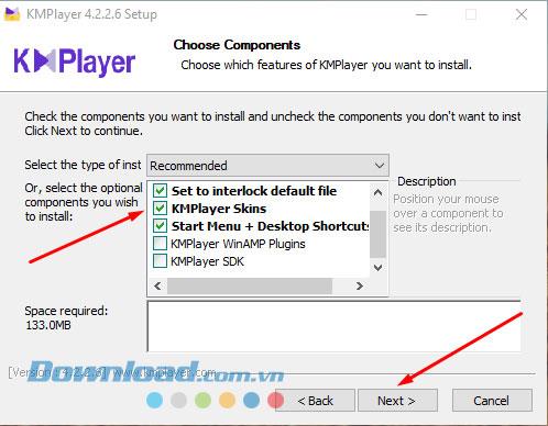 Instructions for installing and using KMPlayer to watch HD videos