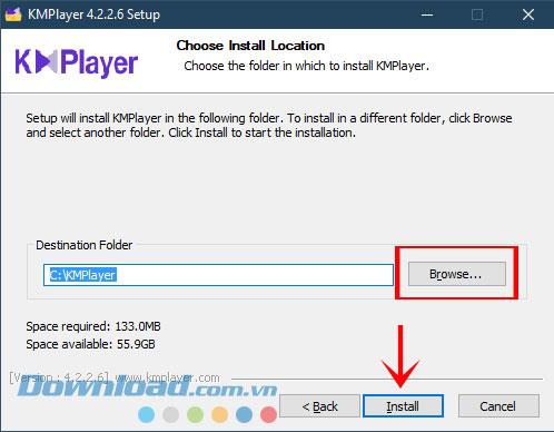 Instructions for installing and using KMPlayer to watch HD videos