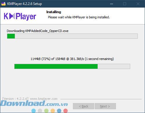 Instructions for installing and using KMPlayer to watch HD videos