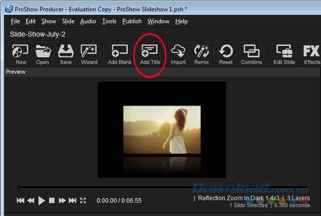 How to insert text into ProShow Producer videos