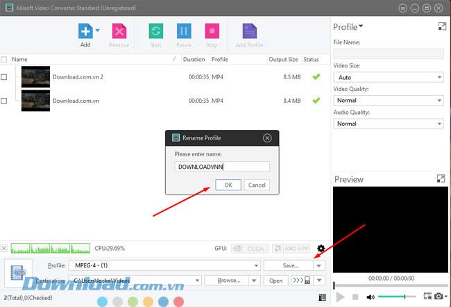 Instructions for installing and using Xilisoft Video Converter to join videos