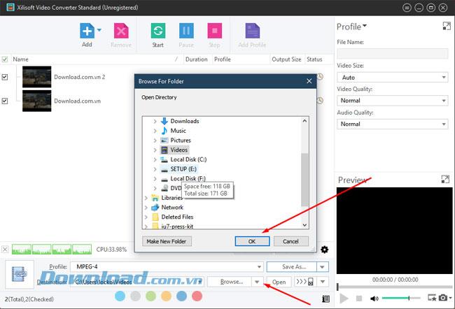 Instructions for installing and using Xilisoft Video Converter to join videos