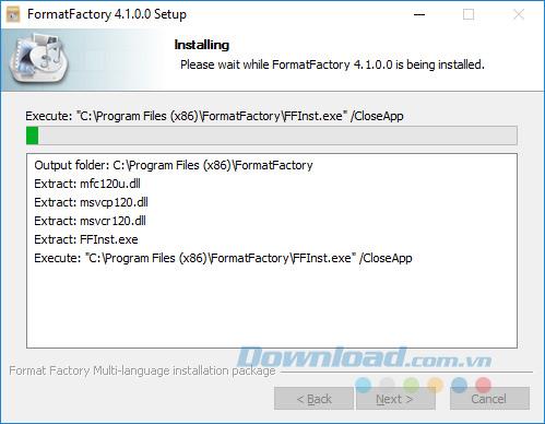 Instructions dinstallation et dutilisation de Format Factory pour modifier les extensions vidéo