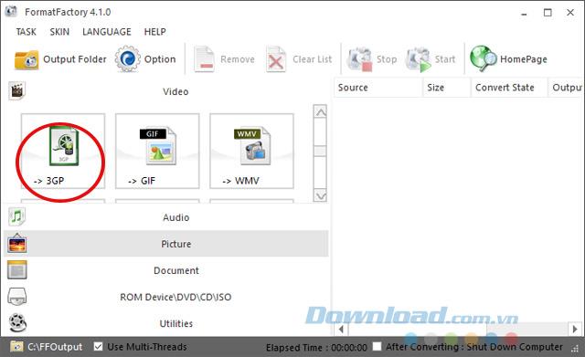 คำแนะนำในการติดตั้งและใช้ Format Factory เพื่อเปลี่ยนนามสกุลวิดีโอ