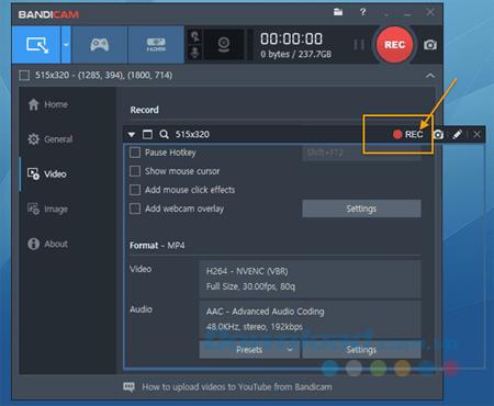 Instructions dutilisation des modes denregistrement décran sur Bandicam