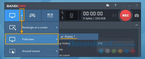 Instructions dutilisation des modes denregistrement décran sur Bandicam