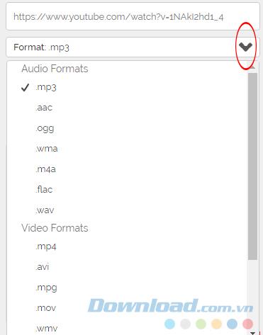 كيفية تحويل روابط Youtube إلى مقاطع فيديو MP4 و AAC و WAV و WMV و FLV و AVI ...