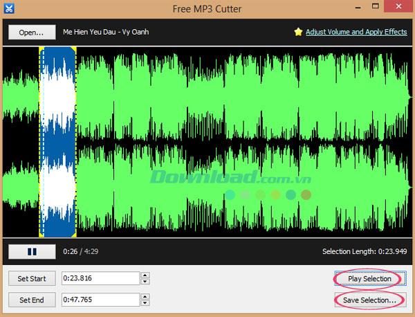 Guide to cut MP3 files with Free MP3 Cutter