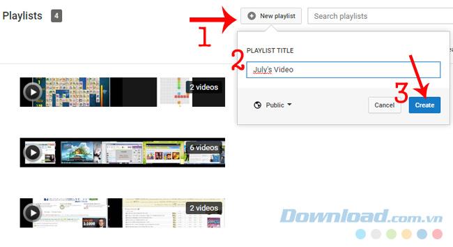 How to create a Playlist on Youtube