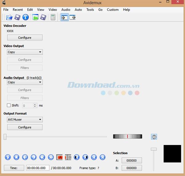 Simple video splitter tips with Avidemux