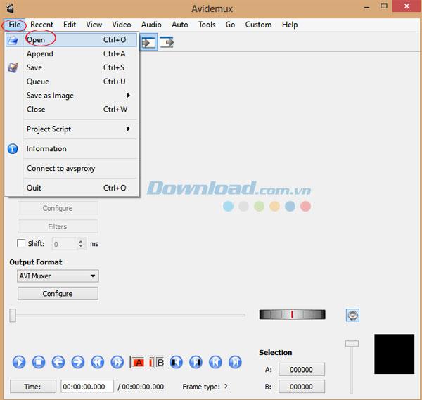 Simple video splitter tips with Avidemux