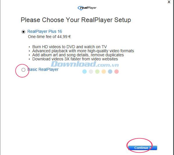 Instructions pour installer RealPlayer pour écouter de la musique, regarder des films sur ordinateur