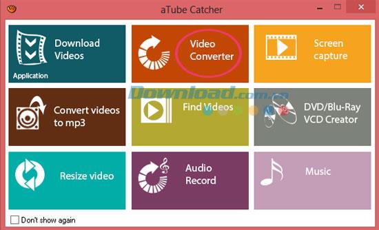 How to convert videos with aTube Catcher
