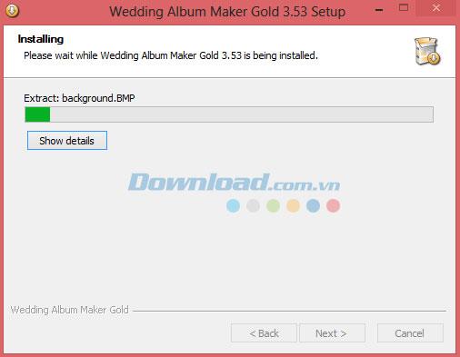Instructions pour linstallation et lutilisation de Wedding Album Maker Gold