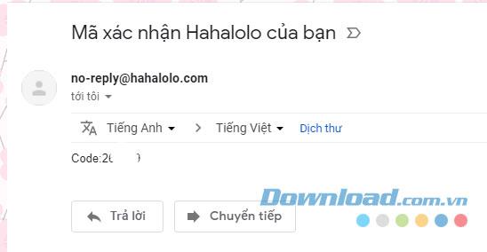 Instructions for creating a Hahalolo account