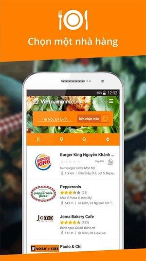 TOP Food Bestell-App, Fast-Food-Lieferung am Telefon