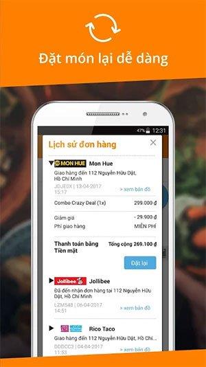 TOP Food Bestell-App, Fast-Food-Lieferung am Telefon