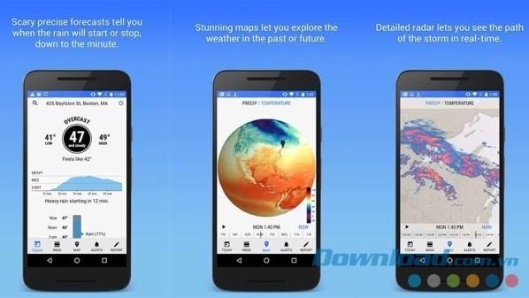 أفضل 15 تطبيق لتوقعات الطقس على Android