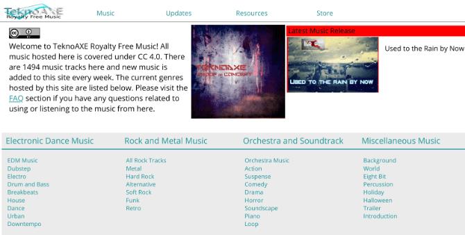 أعلى الصفحة لتنزيل الموسيقى مجانًا ، بدون حقوق نشر لمقاطع فيديو YouTube